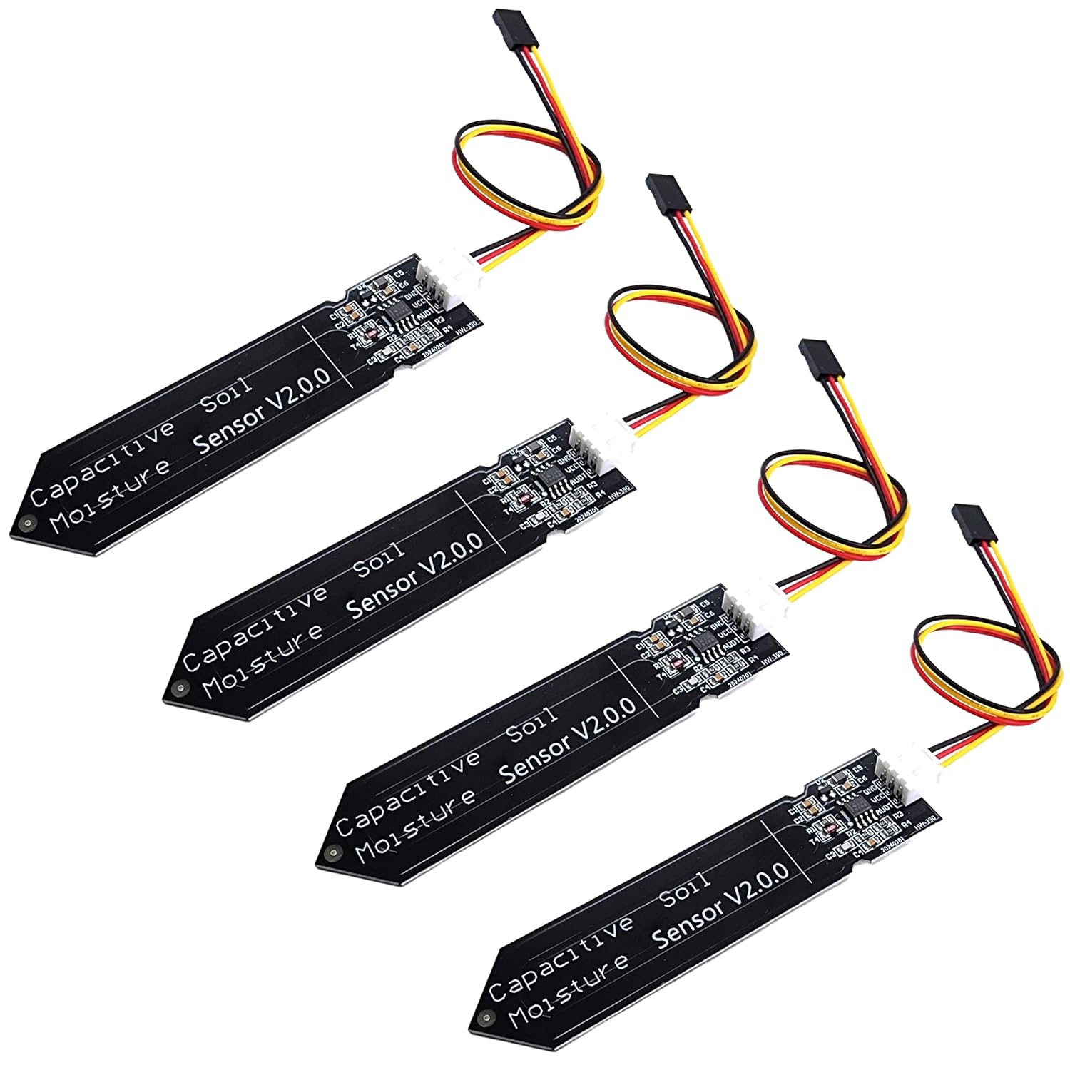 Capacitive Soil Moisture Sensor V2 – Analog Output 3.3–5.5V Corrosion-Resistant for Arduino & ESP32