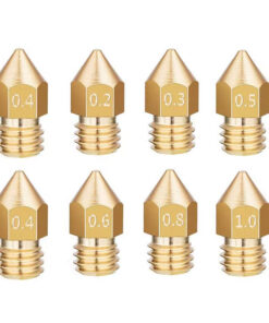 MK8 Brass Nozzle M6 1.75mm – 0.2–1.0mm for Creality Ender 3 / CR-10 & MK8 Hotend 3D Printers