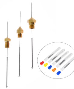 3D Printer Nozzle Cleaning Needle Set (10pcs) – 0.4mm Stainless Steel for MK8 & V6 Nozzles
