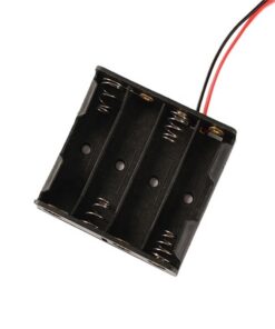 AA Battery Holder (2AA / 4AA) with Wire Leads – 3V / 6V Battery Case for Arduino, DIY Electronics & Projects