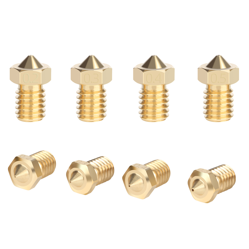 E3D V6 Brass Nozzle M6 1.75mm – 0.2mm / 0.3mm / 0.4mm / 0.5mm Precision 3D Printer Nozzle - Image 7