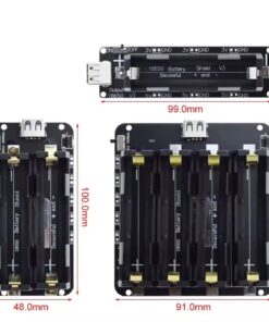 Dimensions of the 18650 Battery Shield Power Module