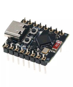 ESP32-C3 SuperMini Development Board Top with header pins attached