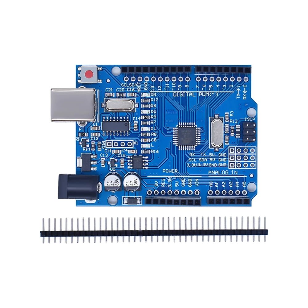 UNO R3 ATmega328P Development Board Starter Kit with Breadboard, LEDs & Accessories (CH340G) - Image 2
