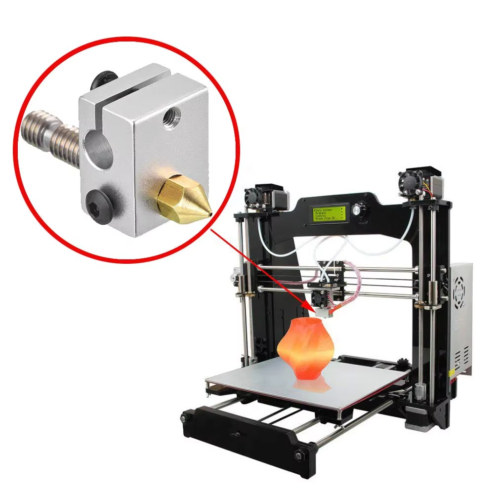 MK8 Brass Nozzle M6 1.75mm – 0.2–1.0mm for Creality Ender 3 / CR-10 & MK8 Hotend 3D Printers - Image 5