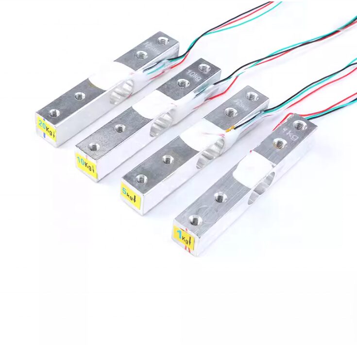 1kg, 5kg, 10kg and 20kg load cells to measure mass and weight
