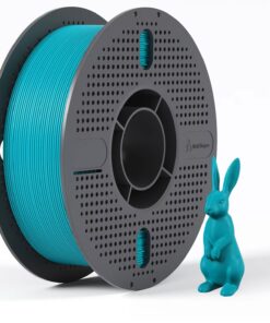 Turquoise Green PETG 3D Printer 1.75mm filament on a plastic spool/reel
