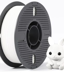 White PETG 3D Printer 1.75mm filament on a plastic spool/reel